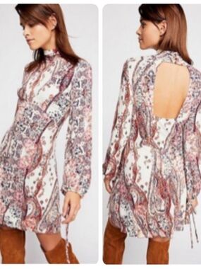 Free People ALL DOLLED UP MINI DRESS SIZE SMALL